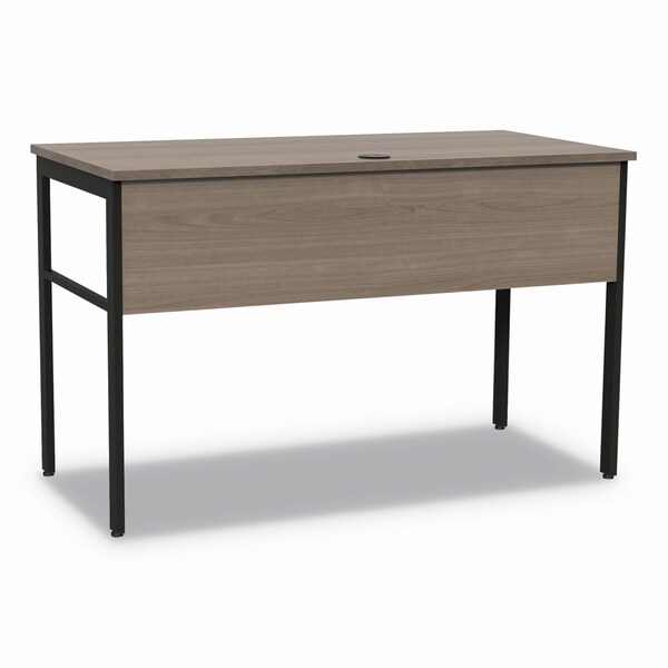 Linea Italia Desks, 23-3/4 in D X 29.5" H, 59" W X Steel, Natural Walnut - UR601NW