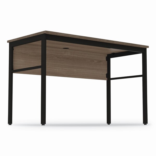 Linea Italia Desks, 23-3/4 in D X 29.5" H, 59" W X Steel, Natural Walnut - UR601NW