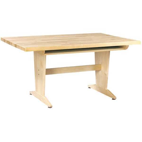 Diversified Spaces Art Table ART/PLANNING TABLE MAPLE TOP W/BK, 42" D X 30" H, 60" W X Maple, Maple - PT-61M