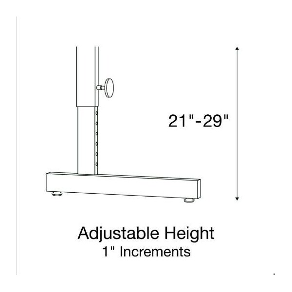 Correll TFL Student Desk, 20 in D X 27 in W X Particleboard, Walnut - CSA2027TF-01