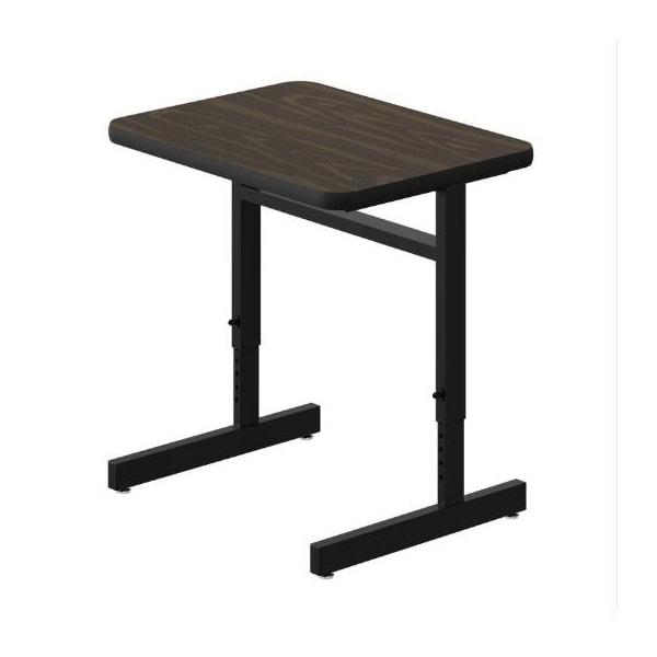 Correll TFL Student Desk, 20 in D X 27 in W X Particleboard, Walnut - CSA2027TF-01