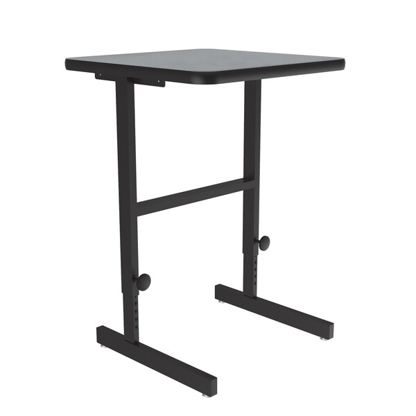 Correll Workstation Desk Standing Height Workstation, 60" D X 34" to 42" H, 30" W X Gray Granite - CST3060-15