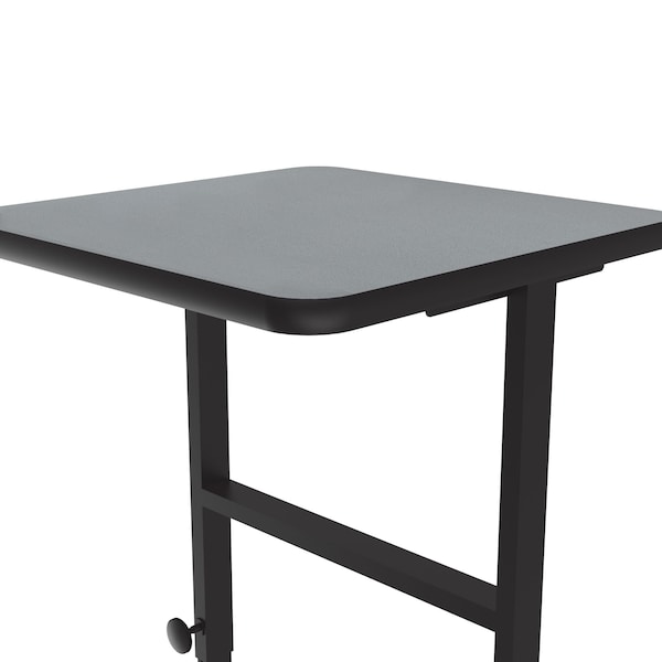 Correll Workstation Desk Standing Height Workstation, 60" D X 34" to 42" H, 30" W X Gray Granite - CST3060-15