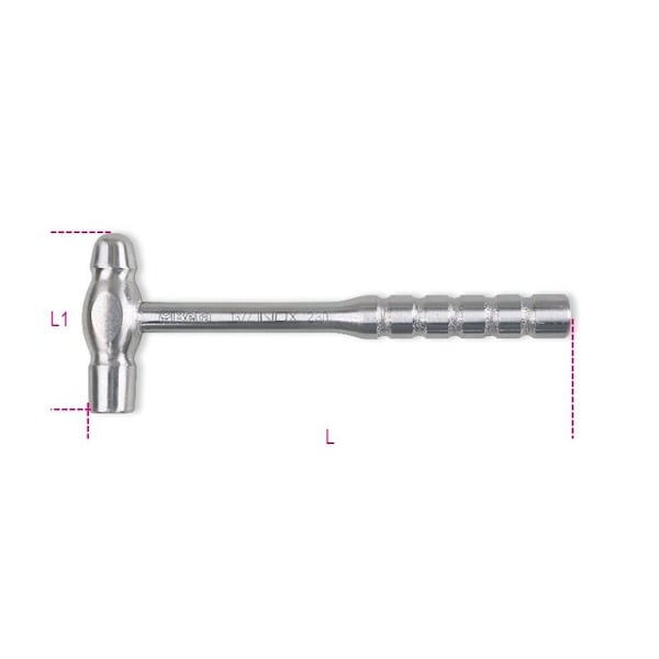 Beta 1377INOX Stainless Steel 8 oz Ball Pein Hammer - 013770623