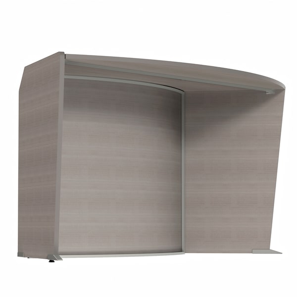 Linea Italia ADA Reception Desk, Wheelchair, Kids, 55 inW x 71 inD x 30 inH, Cherry - 55490GY