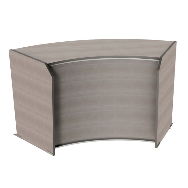Linea Italia ADA Reception Desk, Wheelchair, Kids, 55 inW x 71 inD x 30 inH, Cherry - 55490GY