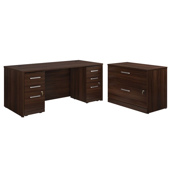 Officeworks By Sauder 29.016 in D X 29.291 in H, 105.984 in W X Engineered wood - 431516
