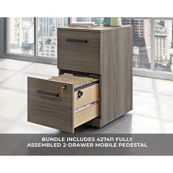 Officeworks By Sauder 35.394 in D X 29.291 in H, 71.102 in W X Engineered wood - 431531