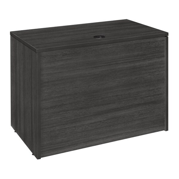 Regency Legacy Single Pedestal Desks, 24 D X 29 H, 42 W X Wood, Ash Grey - LSP4224CD1AG