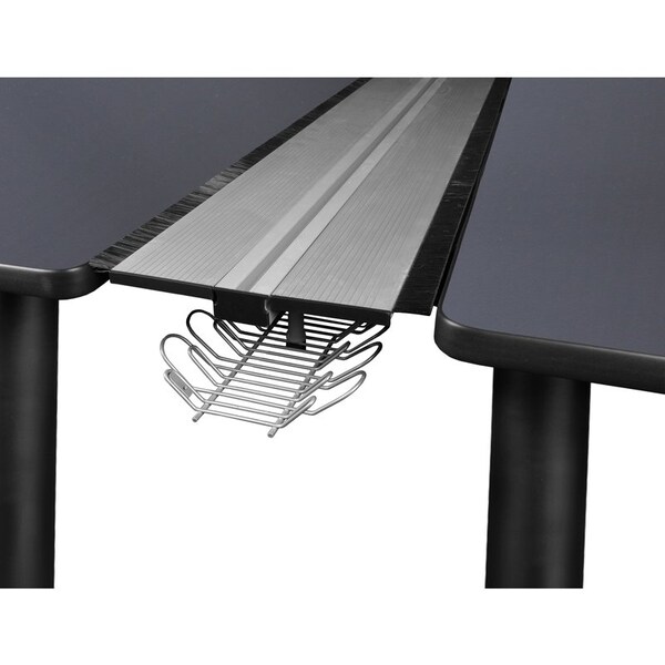 Kee Desking Desks > Benching > Kee Benching Systems, Black|Grey, Wood|Metal - MBSPD6024GYBPBK