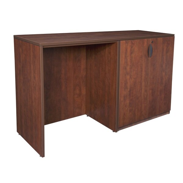 Legacy Side Desk Legacy Stand Up SidetoSide Stg CabDesk, 23" D X 42" H, 72" W X Melamine Laminate, Cherry - LSSCSD7223CH
