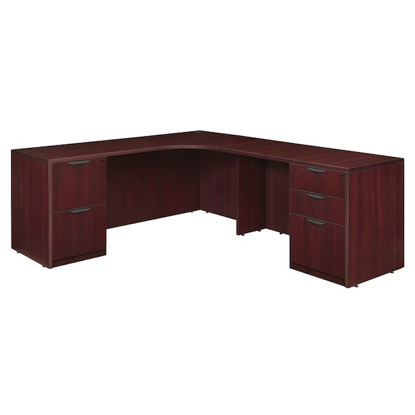 Regency Pedestal Desk Legacy 71" Double Full Pedestal Right Co, Mahogany - LLDCRFP712447MH