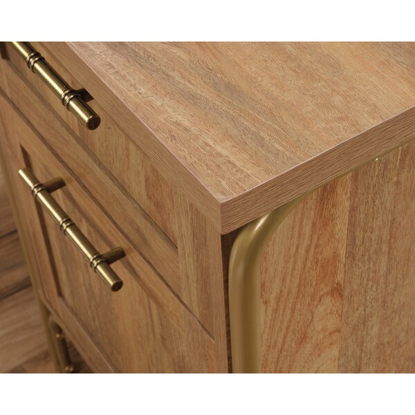 Sauder 59.09 in D X 30.08 in H, 60.55 in W X Engineered wood, Metal - 423742