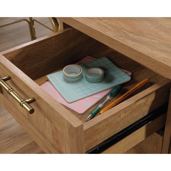 Sauder 59.09 in D X 30.08 in H, 60.55 in W X Engineered wood, Metal - 423742