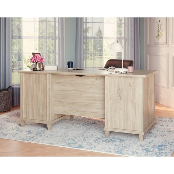 Sauder Executive Desk, 29.21 in D X 30 in H, 67.56 in W X Engineered wood - 428246