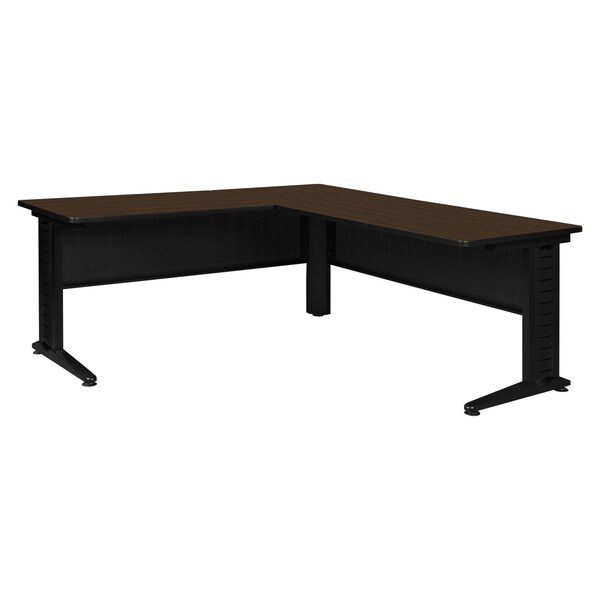 Regency Fusion Desk Shell, 72 in W X Wood, Metal, Neo Walnut - MLDS723042NW