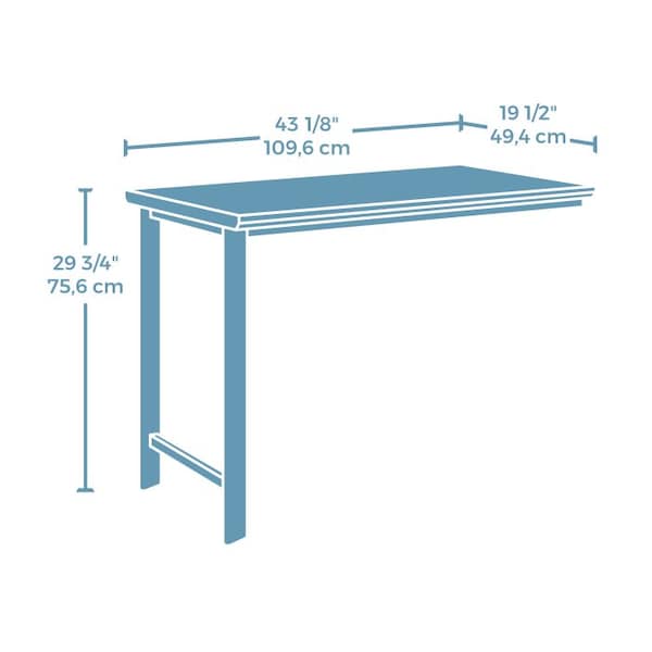 Worksense By Sauder 19.45 in D X 29.76 in H, 45.12 in W X Engineered wood, Metal - 426289