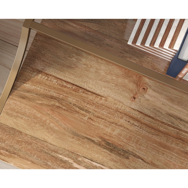 Sauder 18.5 in D X 34.49 in H, 48.74 in W X Engineered Wood, Metal, Glass - 431300