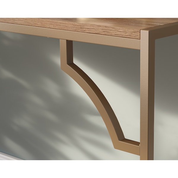 Sauder 18.5 in D X 34.49 in H, 48.74 in W X Engineered Wood, Metal, Glass - 431300
