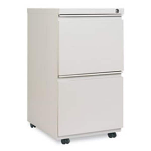 Fine-Line 14.87 x 19.12 in. Two-Drawer Metal Pedestal File with Full-Length Pull - Light Gray - FI1627279