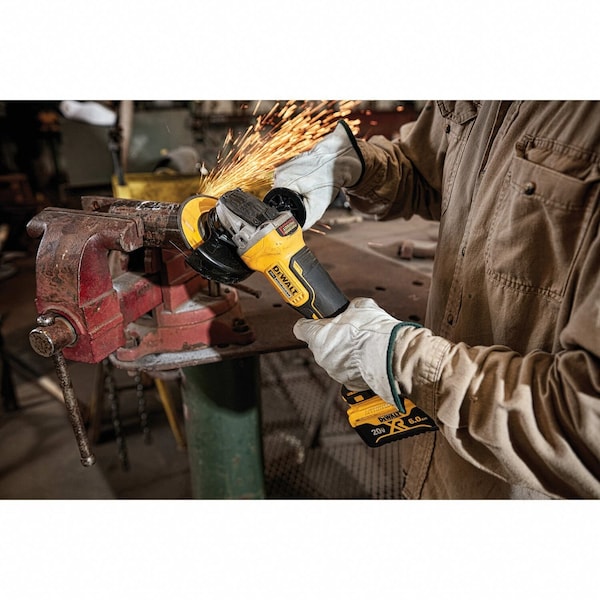 Dewalt Angle Grinder Kit, 20V DC, 4-1/2 in. Wheel Diameter (Battery Included) - DCG413R2