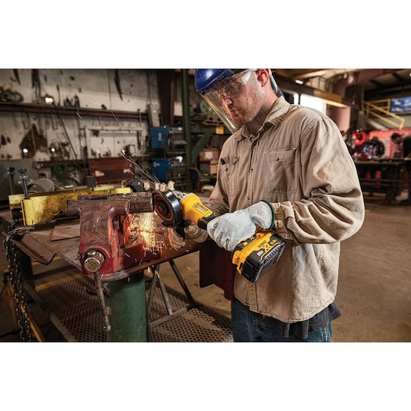 Dewalt Angle Grinder Kit, 20V DC, 4-1/2 in. Wheel Diameter (Battery Included) - DCG413R2