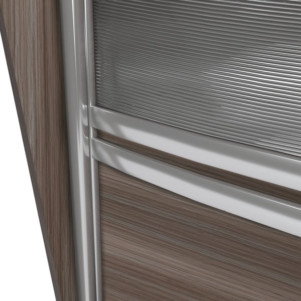 Regency 103 in D X 45.5 in H, 142 in W X Wood, Plexi, Driftwood Grey - 77314GY