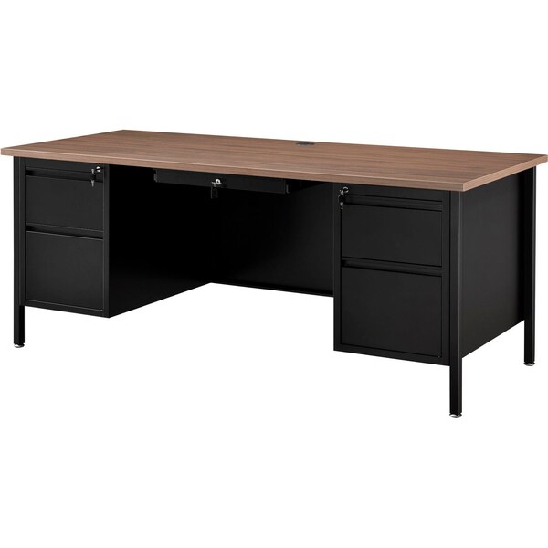 Interion By Global Industrial Teacher's Desk, 30 in D X 30-1/2 in H, 72 in W X - 695633WN