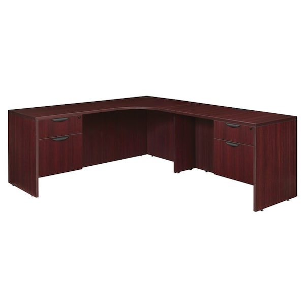 Legacy Corner Desk Dbl PenRight Corner Credenza, Legacy71", 72" D X 29" H, 71" W X Melamine Laminate - LLDCR712447MH