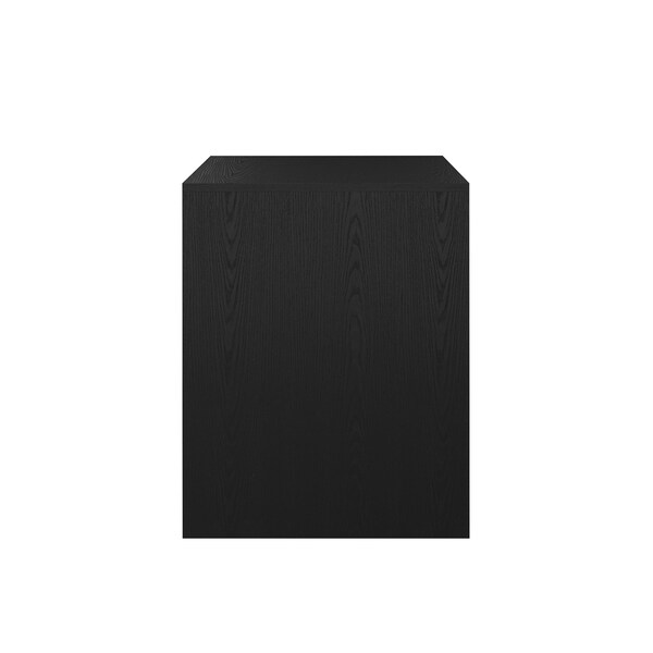 Martha Stewart Kayden Home Office Modular Single-Drawer Desk in Black w/Oil Rubbed Bronze Hardware - NAN-FY-23042-TB-BK-BK-MS
