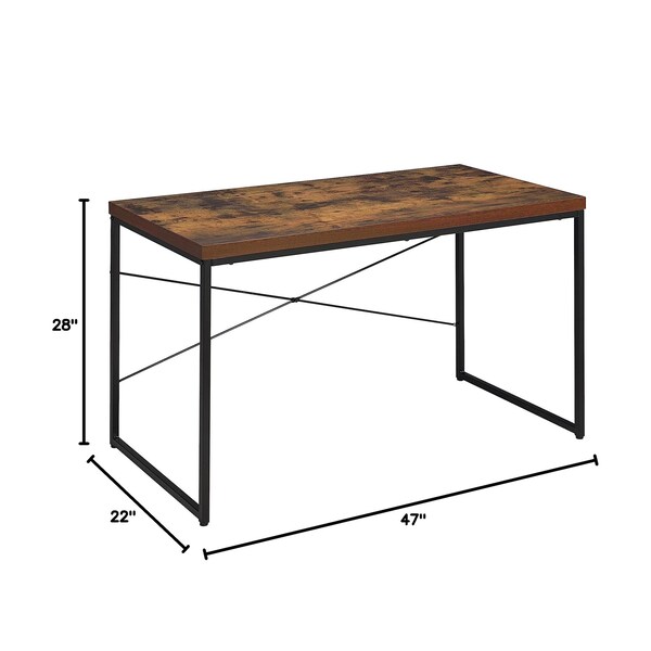 Acme 28 in H, 22 in W X Metal, Wood, Veneer, Composite Wood, Oak - ER-001OAK