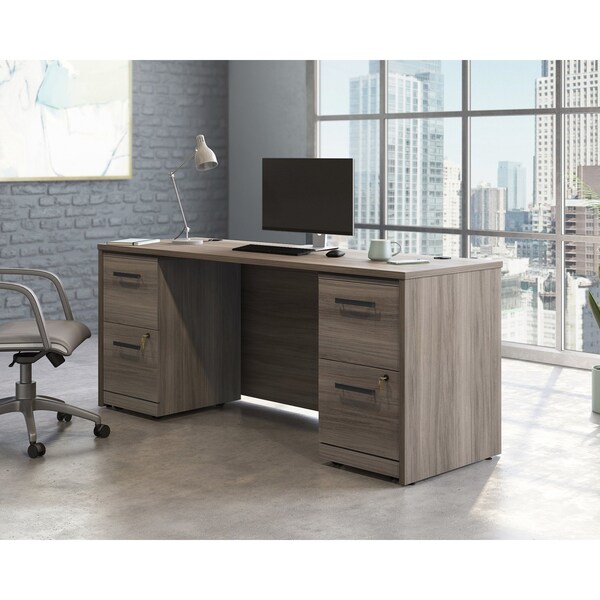 Officeworks By Sauder 23.504 in D X 29.291 in H, 75.039 in W X Engineered wood - 431502