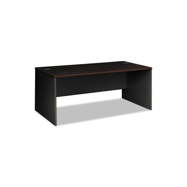 Hon HON, 38000 SERIES DESK SHELL, 72W X 36D X 29.5H, MAHOGANY/CHARCOAL - 38934NS