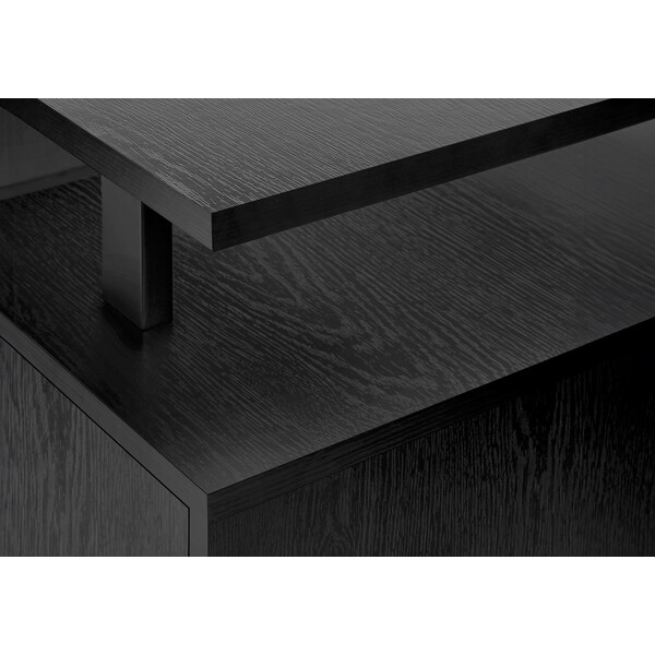 Monarch Specialties Computer Desk, Home Office, Laptop, Storage, 48in.L, Work, Black Laminate, Black Metal, Contemporary - I 7606