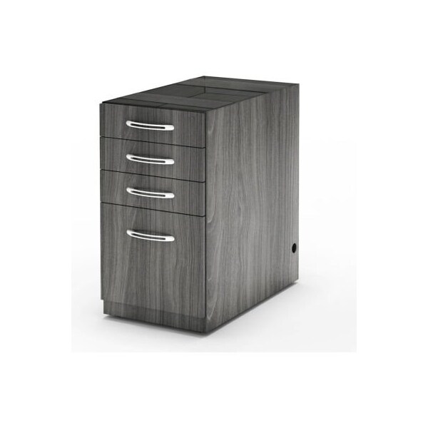 Safco Safco Aberdeen Mobile PBBF Pedestal Kit for Desk 15-1/4"W x 26 1/2"D x 27-1/2"H Gray Steel - APBBF26LGS