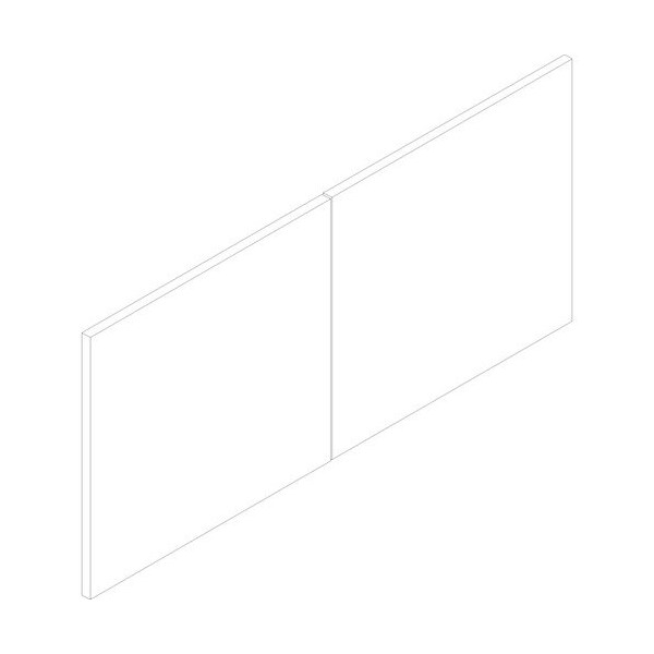 Groupe Lacasse Door, f/ Hutch with Open Back, 36inWx16inDx5/8inH, Sahara - LASCANEA72P2R