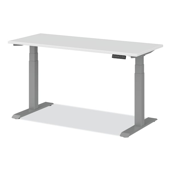 Alera Tables, 24" D X 30"-49" H, 60" W X White - ALEHT3SAGBD