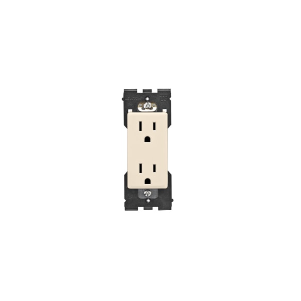 Leviton NEMA NEMA 5-15R 1.69 in H x Wallplate Mount - RER15-GC
