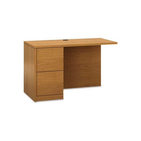 Hon HON Return Desk with Full Height Pedestal, Left - 48in - Harvest - 10500 Series - HON105906LCC