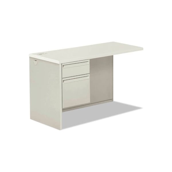 Hon HON Left Return Pedestal - Silver Mesh/Light Gray - 38000 Series - HON38216LB9Q