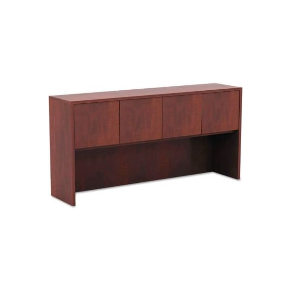 Alera Alera Hutch with Doors - 64-3/4"W x 15"D x 35-1/2"H - Medium Cherry - Valencia Series - VA286615MC