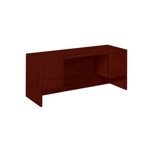 Hon HON 10500 Series Credenza with Knee space - Box/File 60"W x 24"D x 29-1/2"H Mahogany - HON10565NN