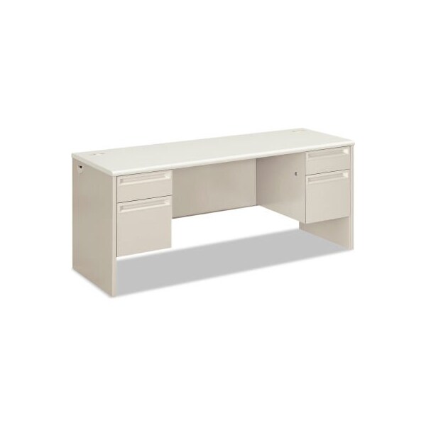 Hon HON Kneespace Credenza - 72inW x 24inD x 29-1/2inH - Silver Mesh/Light Gray - 38000 Series - HON38854B9Q