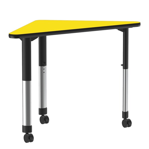 Correll HPL Collaborative Desk - Casters - Wing - AD3041-WING-38-09-09-CK