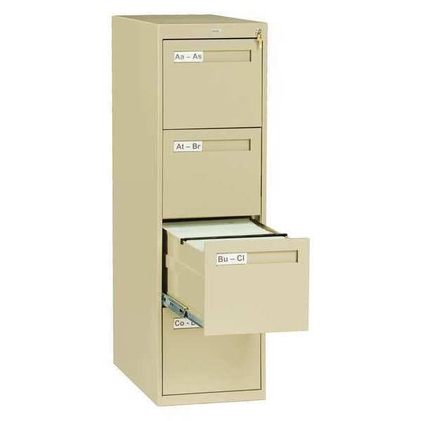 Tennsco 14-15/16" W 4 Drawer Sand, Letter - V284-MFSD
