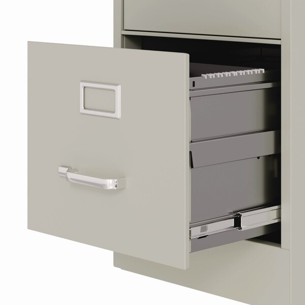Alera Two-Drawer Economy Vertical File, 2 Letter-Size File Drawers, Light Gray, 15 in.x25 in.x28.38 in. - 26135