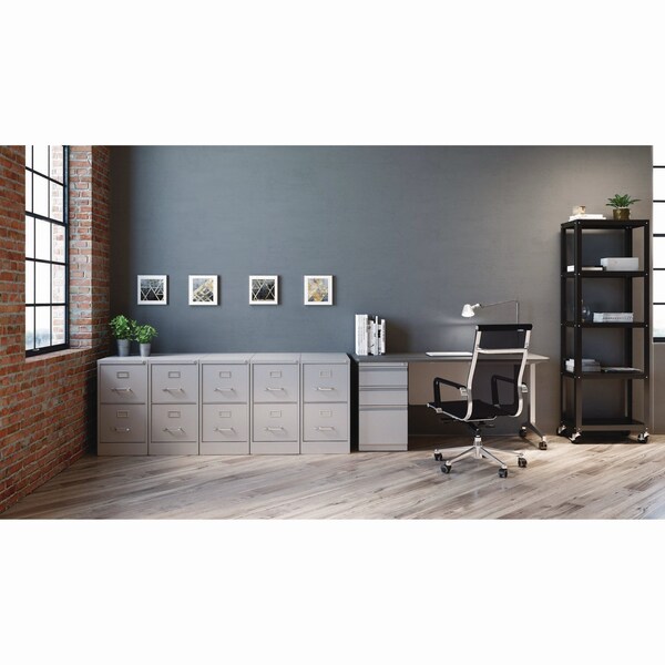 Alera Two-Drawer Economy Vertical File, 2 Letter-Size File Drawers, Light Gray, 15 in.x25 in.x28.38 in. - 26135