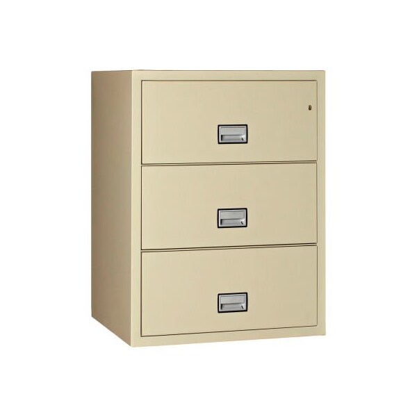 Phoenix Safe International Phoenix Safe Lateral 31" 3-Drawer Fire and Water Resistant File Cabinet, Putty - - LAT3W31P