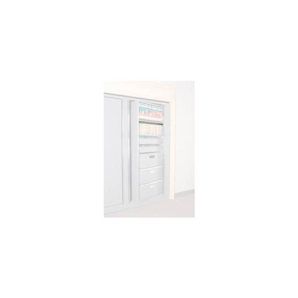 Datum Filing Systems Rotary File Cabinet Components, Legal Front Hanging Folder Rail, Light Gray - XHF-LG2-T47