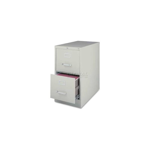 Sp Richards Lorell 2-Drawer Commercial-Grade Vertical File Cabinet, 15"W x 22"D x 28"H, Gray - LLR42292